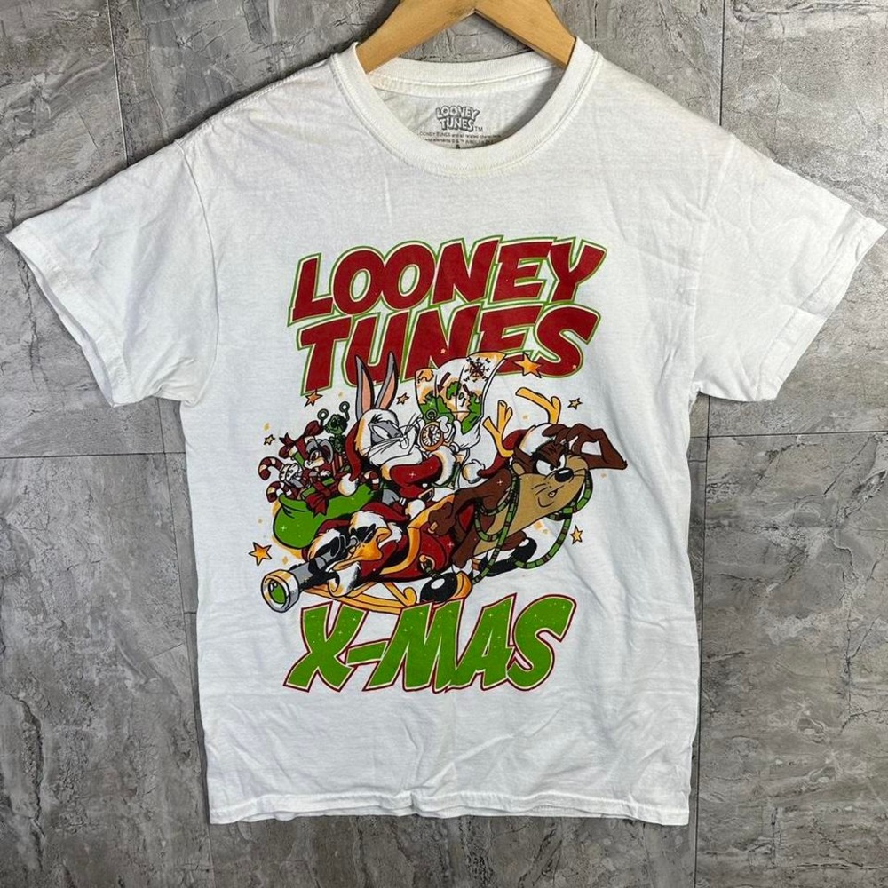 Looney Tunes Xmas‎ T-Shirt Christmas Woman's Small #LooneyTunes #Xmas
